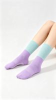 Chaussettes de yoga pour femmes personnalisables, de haute qualité, élastiques, respirantes, douces, antidérapantes, en coton, pour ballet et pilates
