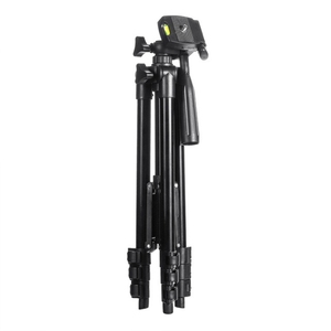 Trípode de transmisión en vivo Patas plegables Montaje de trípode de aluminio con cabeza de trípode tridimensional en forma de U para cámara digital <span class=keywords><strong>DSLR</strong></span> - Product Image 3
