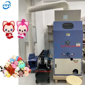Automatic toy teddy bear cotton fiber filling machine portable doll stuffed soft plush toy stuffing filling making machine