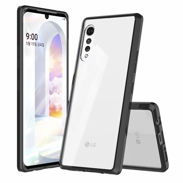 For LG Velvet  Case Crystal Clear Soft TPU Shockproof Cover