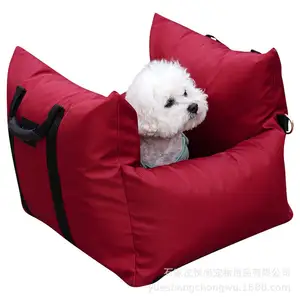 Sac rehausseur multifonctionnel pour siège de voiture pour chien-Sac étanche pour siège de voiture pour chien-Canapé-Ceinture de sécurité-Laisse-Respirant-Voyage en plein air