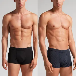 Su misura di alta qualità da uomo in cotone a righe biancheria intima uomo boxer slip da uomo