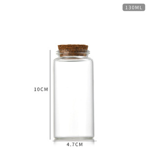 Flacon en verre de 47 mm avec bouchon en bois, flacons en verre transparent vides, pots avec bouchons en liège, flacon en verre pour le stockage des bonbons - Product Image 6