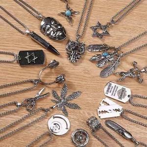 Collana di moda da uomo in acciaio inossidabile di fascia alta con ciondolo cubano accessori a catena per clavicole con catena di lusso leggero - Product Image 3