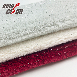 Kingcason Thân Thiện Với Môi Chất Liệu Warp Đan Màu Xám Màu Be Màu Đỏ Bạc Thỏ Lông Nhân Tạo Giả Lông Thú Giả Cho Vải Nhà Dệt May - Product Image 2