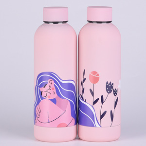 Tazza Termica in Acciaio Inossidabile Stile Americano Creativo con Bocca Stretta, Design Cartone Animato, Bottiglia d'Acqua Sottovuoto con Disegno Semplice, Vendita all'Ingrosso - Product Image 6