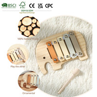 High Quality 5Tones Glockenspiel Metal Xylophone Children Orff Percussion Instruments Practice OEM Wooden Xylophone for Babies