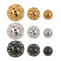 Kancing Tekan Tersembunyi Deepeel D2-1 15-30mm dari Bahan Alloy, Dekoratif, untuk Pakaian, Tas, Kerajinan Kulit, dan DIY