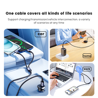 Cable USB A 2 en 1 UGREEN, cable de carga USB A a USB C/Micro, material trenzado de nailon