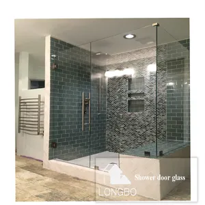 Nhà cung cấp tùy chỉnh KHÁCH SẠN CĂN HỘ trong nhà Phòng tắm kính khung vòi hoa sen cửa kính