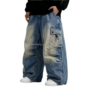 AQTQ Pantalones de Nieve Vaqueros Vintage al por Mayor, Fabricante de Pantalones Anchos Holgados de Mezclilla para <span class=keywords><strong>Hombre</strong></span>, Estilo Cargo, para Esquí y Snowboard - Product Image 3