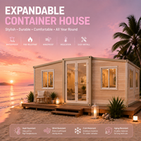 Maison conteneur extensible à double aile, préfabriquée et pliable, installation rapide, bâtiment modulaire portable pour camp de construction