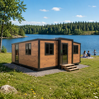Maison conteneur pliable Jiezhu à double aile extensible, espace de vie épaissi et respirant pour dortoir et usage domestique