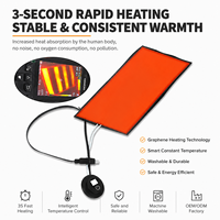 Tapis chauffant USB basse tension, 3 températures réglables, élément chauffant flexible lavable pour dispositif thermique de soins de santé
