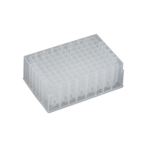 Placa de microplacas de laboratorio Puji de 96 pocillos profundos, 1 ml, 1.2 ml, con pocos cuadrados y fondo en U, material PP - Product Image 1