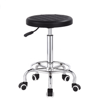 Vente d'usine respirant Pu moulé ESD antistatique chaise de laboratoire sans bras médecin soins infirmiers travail chaise pivotante pour laboratoire de salle blanche d'hôpital