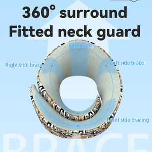 Bantal leher busa memori dengan tas jinjing, bantal tidur siang bepergian tekanan dan sakit leher busa memori model baru 2025 - Product Image 4