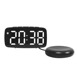 Digital Electronic Vibration Alarm <b>Clock</b> Multilingual <b>LED</b> Display Simple Design Bedside Hearing Impaired Home Use USB Powered - Product Image 6