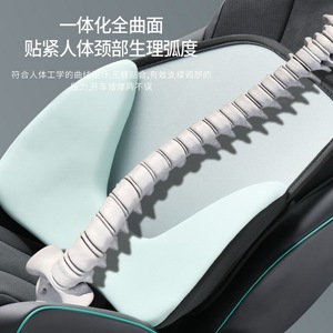 Linxcp Car Lumbar Support U-Shape Breathable Mesh Pillow <b>Pad</b> For Driver Seat Backrest <b>Cushion</b> - Product Image 4