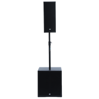 Sistema de Altavoces de Columna DBK con Dos Altavoces de 8 Pulgadas y Subwoofer de 18 Pulgadas, Equipo de Sonido Activo de 18 Pulgadas para Iglesia