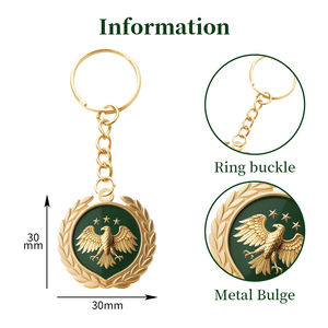 Nuevo emblema nacional <span class=keywords><strong>de</strong></span> Siria, insignias <span class=keywords><strong>de</strong></span> llaveros <span class=keywords><strong>de</strong></span> Metal con anillos y dijes, recuerdos y promociones personalizados patrióticos <span class=keywords><strong>de</strong></span> Oriente Medio - Product Image 2