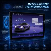 Reproductor de DVD Universal para Auto Android, Carplay Inalámbrico, Navegación GPS, Wifi, Bluetooth, Pantalla Táctil, Estéreo OEM, Doble DIN