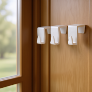 Metaltex Door Window <b>Hooks</b> Set Of 4 Pack Size 6 Wall Mount <b>Hooks</b> For Home Use - Product Image 3