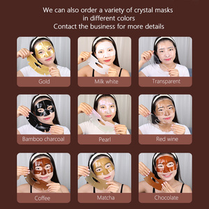 <span class=keywords><strong>Masque</strong></span> facial en feuille d'hydrogel à la vitamine C de fruits végétaliens, soin de la peau, <span class=keywords><strong>masque</strong></span> en cristal de collagène <span class=keywords><strong>doré</strong></span> de Chine - Product Image 2