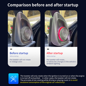 Lumière ambiante de tweeter de porte avant pivotante de tweeter de pilier A 4D pour Mercedes Benz A/B/C/E/G/S/CLA/GLA/<span class=keywords><strong>GLB</strong></span>/GLC/GLE/classe GLS - Product Image 5