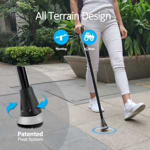 Bastone da Passeggio Regolabile e Pieghevole in Alluminio Rehand con Funzione di Muleta (78-96cm) per Anziani - Ausilio Medico Multiuso per la Deambulazione - Product Image 5