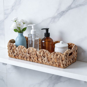 Cesta de Almacenamiento Ecológica Hecha a Mano con Jacinto de Agua, Cesta para Aperitivos, Pan y Otros Artículos para Sala de Estar, Cocina y Hogar - Product Image 5