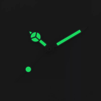 Lancette per Orologio Bianche Spazzolate Nuovo Stile, Luminose Verdi, Compatibili con Quadrante NH35, Parte per Modifiche Meccaniche