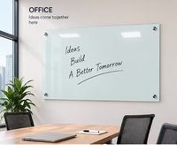 Tableau blanc magnétique en verre trempé mural effaçable à sec pour l'école, la salle de classe et l'usine de mobilier - Vente en gros