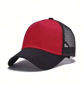 Sombreros de gorra de camionero para hombre de poliéster 100% de 5 paneles de dos tonos de fabricante al por mayor con personalizado - Product Image 4