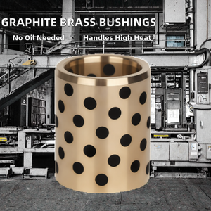 Boulons à emboîtement en laiton autolubrifiants à bride Longalloy, lubrifiés à la graisse, diamètre d'axe 30 mm, alésage rond, montage par pression - Product Image 2