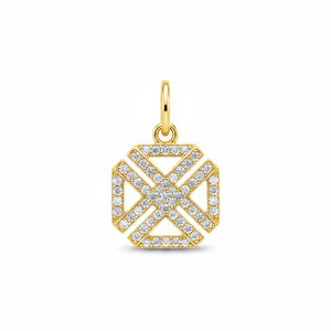 Charm cuadrado hecho a mano, joyería de plata de ley 925 turca, diseño de moda, colgante - Product Image 2