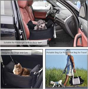Rehausseur de siège de voiture amovible pour <span class=keywords><strong>chien</strong></span> Sièges auto lavables Lit de transport de voyage souple Portable <span class=keywords><strong>Car</strong></span> Pet pour petits chiens - Product Image 4