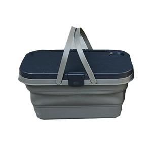 Cesta Plegable para Glamping al Aire Libre - Cubo de Almacenamiento Multifuncional con Mini Mesa Desmontable para Picnics y <span class=keywords><strong>Viajes</strong></span> - Product Image 1