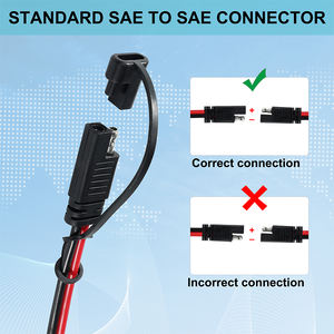SAE 2 Pin kabel ekstensi daya, Motor Trolling Panel surya RV otomotif - Product Image 2