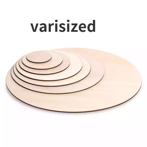 Tấm Gỗ Mỏng Tròn Tự Nhiên Tùy Chỉnh Tấm ĐĨA GỖ Trống Chưa Hoàn Thiện Để Tự Làm Đồ Thủ Công Cắt Laser Nghệ Thuật - Product Image 2