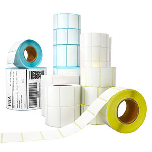 สติกเกอร์กันน้ำสำหรับพิมพ์บาร์โค้ดแบบใช้ความร้อน ขนาด 60x60 มม. 300 ชิ้น เป็นมิตรกับสิ่งแวดล้อม ป้องกันการปลอมแปลง สำหรับเครื่อง POS/<span class=keywords><strong>ATM</strong></span> ซูเปอร์มาร์เก็ต บัตรเครดิต - Product Image 3