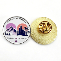 Badge personnalisé en métal avec impression UV, épingle en alliage de zinc moulé sous pression, épingle commémorative plaquée or et argent, épingles en émail