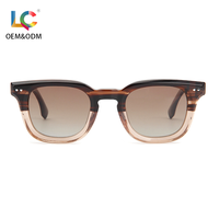 Lunettes de soleil de luxe faites à la main en acétate, style rétro rond, protection UV400, fabrication italienne, vente en gros directe d'usine, logo personnalisé