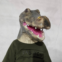 Gros Cosplay Mascarade Party Animal Masque Halloween Pâques Fournitures Pleine Tête Crocodile Masque