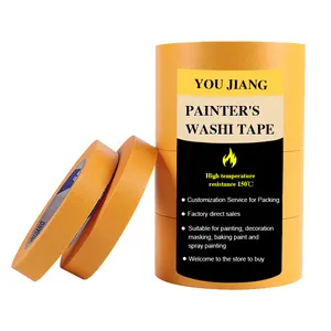 YOUJIANG résistant à la chaleur maler klebeband Auto automobile finition peinture goldband washi papier masquage peintre ruban pour la peinture