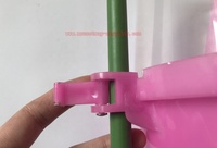 Piège à mouches des fruits en plastique transparent rose pour l'extérieur, avec phéromone, à suspendre, pour toutes les saisons