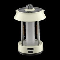 Lampe d'ambiance LED pour camping extérieur, en ABS, à intensité variable, effet ciel étoilé, portable, rechargeable, solaire, charge Type-C