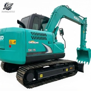 Excavadora Usada Kobelco75 MiniCrawler de 7 Toneladas con Cucharón de 0.4m³, Marca Japonesa Original, Excavadora Pequeña para Construcción, Pocas Horas de Uso, Buen Estado - Product Image 1