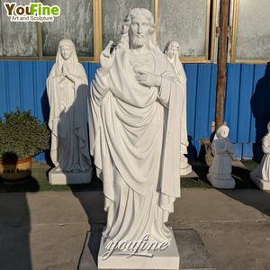 YOUFINE - Escultura Religiosa <span class=keywords><strong>de</strong></span> Cristo, Estatua del Sagrado <span class=keywords><strong>Corazón</strong></span> <span class=keywords><strong>de</strong></span> Jesús, Tallada a Mano, <span class=keywords><strong>de</strong></span> Tamaño Real, para Decoración <span class=keywords><strong>de</strong></span> Iglesias, <span class=keywords><strong>de</strong></span> Mármol Católico - Product Image 6