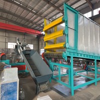 Máquina de planta de reprocesamiento de plástico para convertir película en pellet, granulador